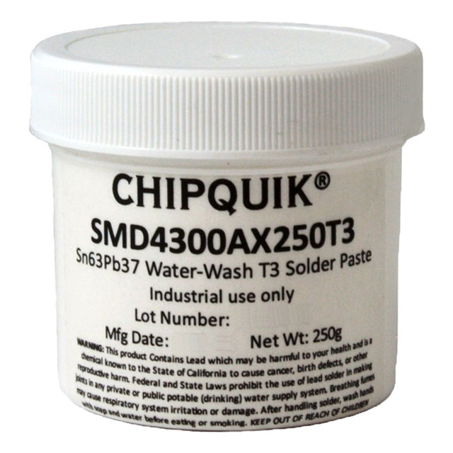 【SMD4300AX250T3】SOLDER PASTE SN63/PB37 250G