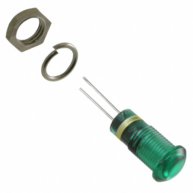 【6081231110F】LED PNL IND GREEN 9.91MM