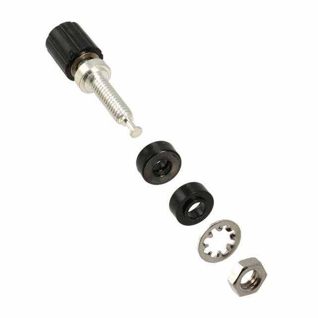 【2439-0#】CONN BIND POST MINI KNURLED BLK