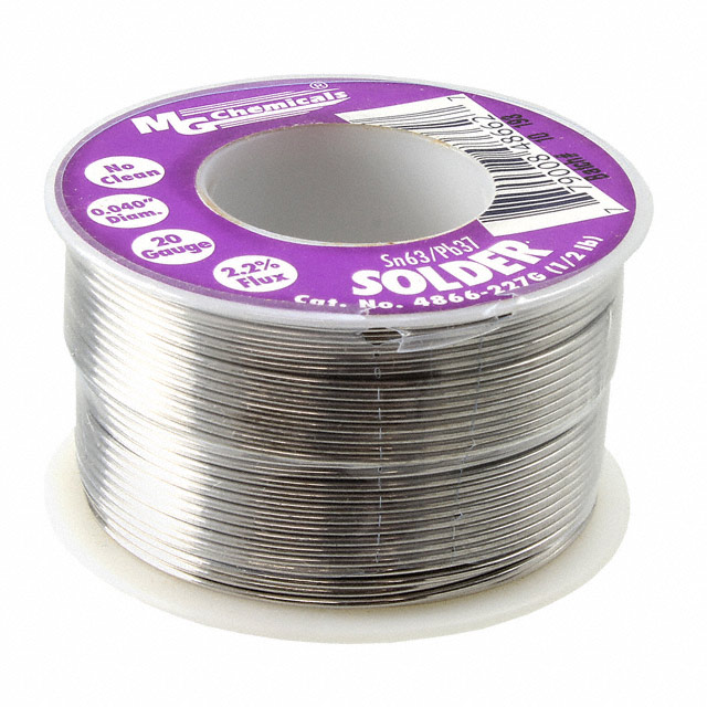 【4866-227G】SOLDER 63/37 NOCLEAN .04DIA .5LB