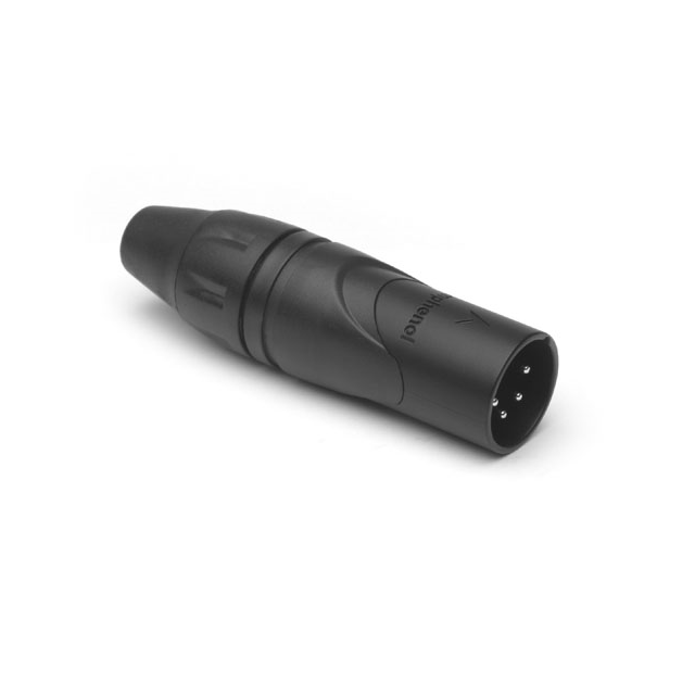 【AX4MB BULK】METAL XLR PLUG STR CORD 4 PIN BL