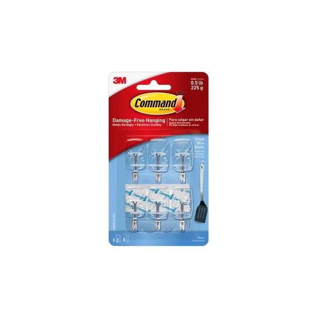 COMMAND SMALL CLR HOOKS 3PK【17067CLR-ES】