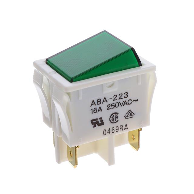 SWITCH ROCKER DPST 16A 125V【A8A-223】