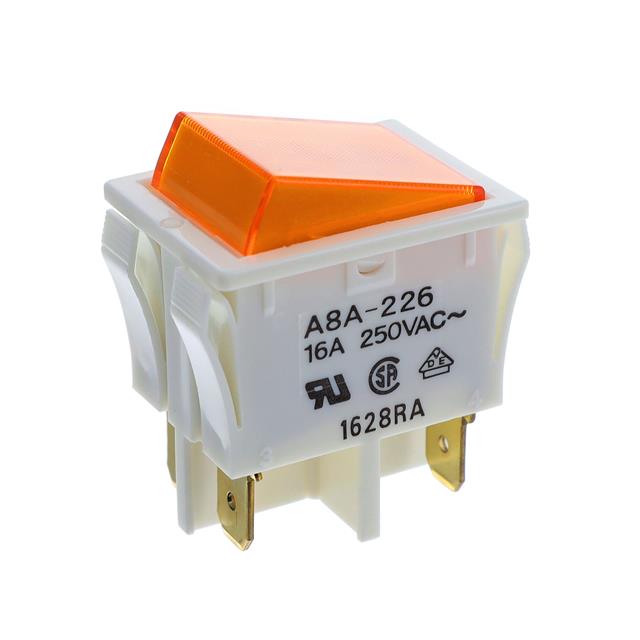 【A8A-226】SWITCH ROCKER DPST 16A 125V