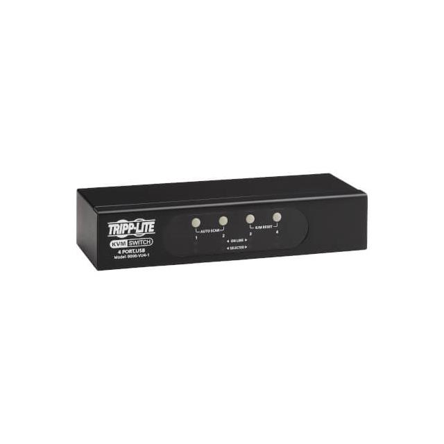 VGA KVM SWITCH 4-PORT FOR USB OR【B006-VU4-1】