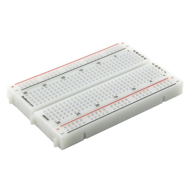 WHITE 400-POINT BREADBOARD, 4 PO【BB400】