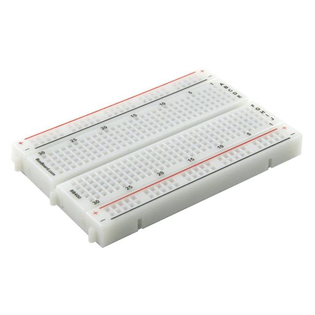 【BB400】WHITE 400-POINT BREADBOARD, 4 PO