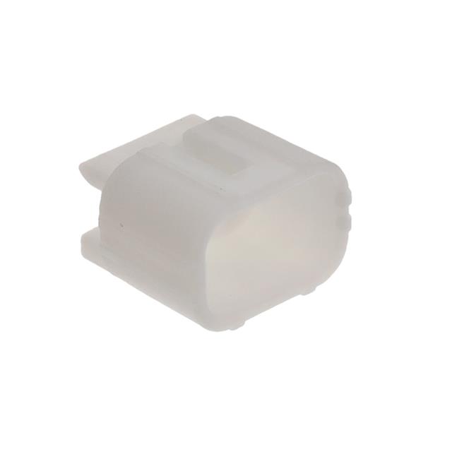 CONN CAP 2POS DBL LOCK NATURAL【1-174355-1】