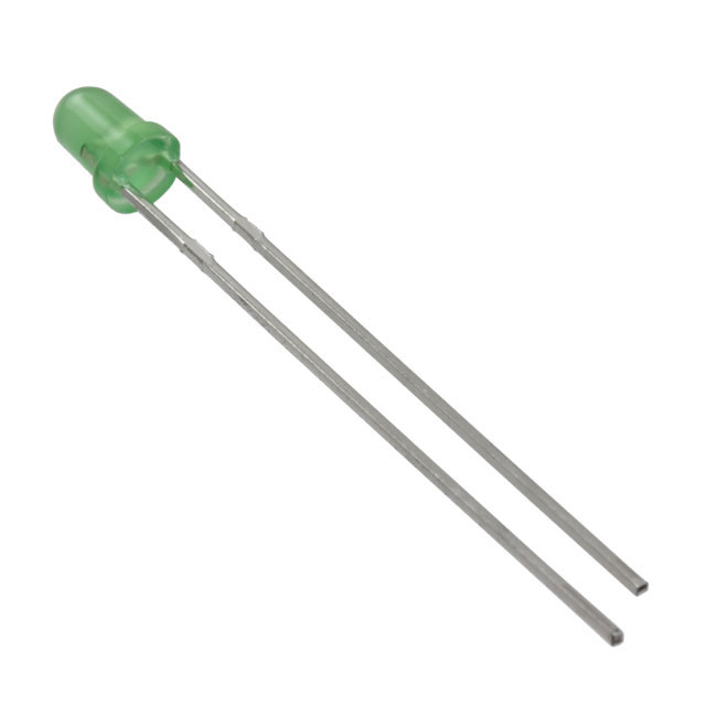 【151031VS06000】LED GREEN DIFFUSED 3MM ROUND T/H