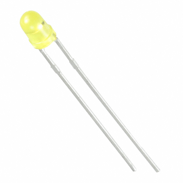 【WP710A10YD5V】LED YELLOW DIFFUSED T-1 T/H