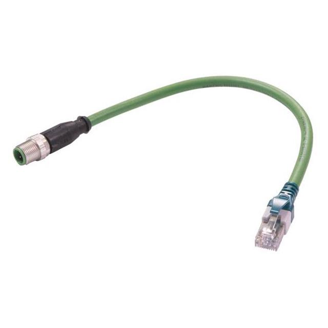【09486896018350】M12 D-CODE OVERMOLDED CABLE ASSE