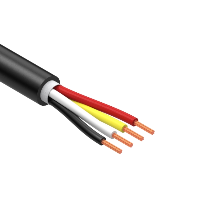 【30-02354】CBL 4CON 24AWG BLK TPU