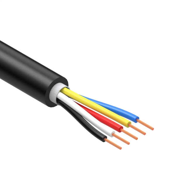 【30-02365】CBL 5CON 30AWG BLK TPU