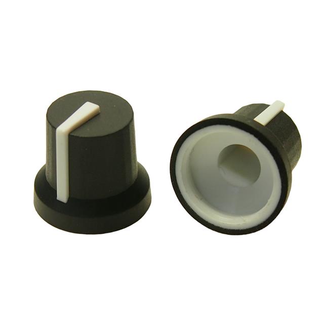 【CL170841FR】KNOB K87MBR BLK 6MM USAD WHITE