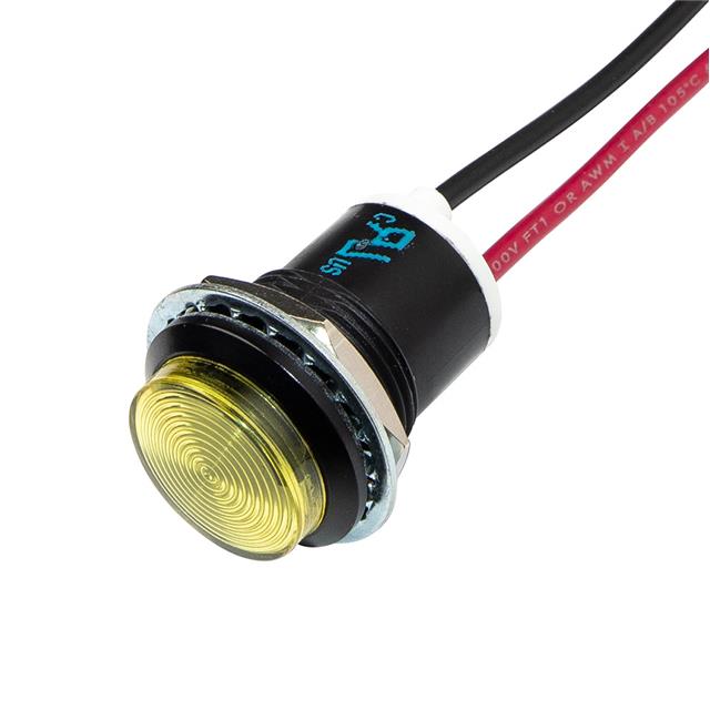 【WL-557-1705-203F】LED PNL IND YELLOW WIRE LEADS