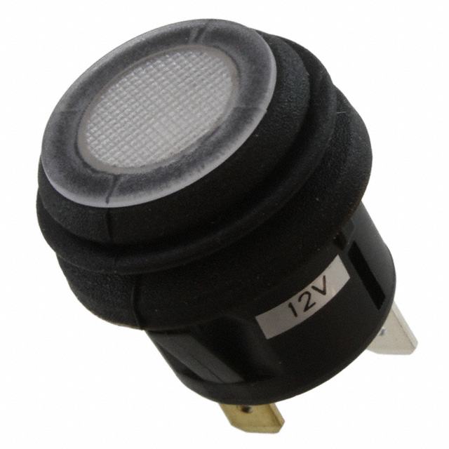 【GPB527D2B02BW1】SWITCH PUSHBUTTON SPST 10A 125V