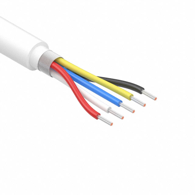 【30-01121】CABLE 5COND 24AWG WHITE SHLD