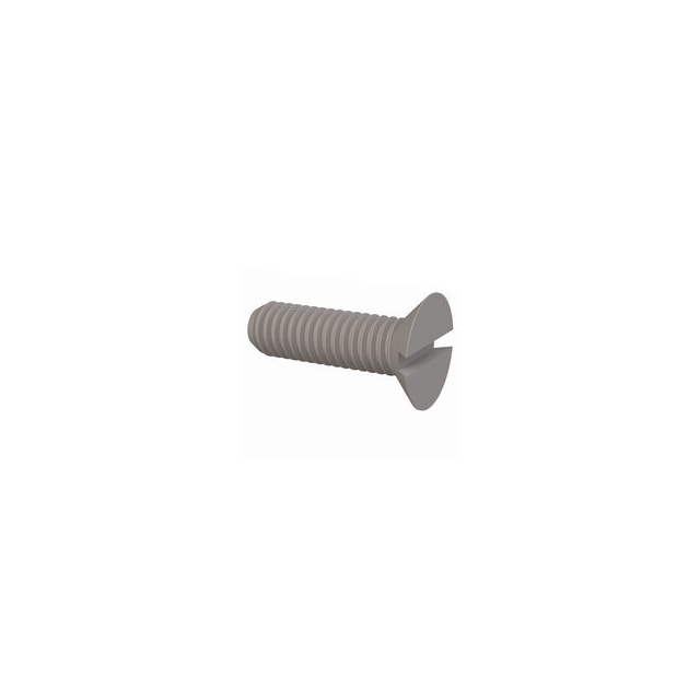 【50M030050H010】MACH SCREW FLAT SLOTTED M3X0.5