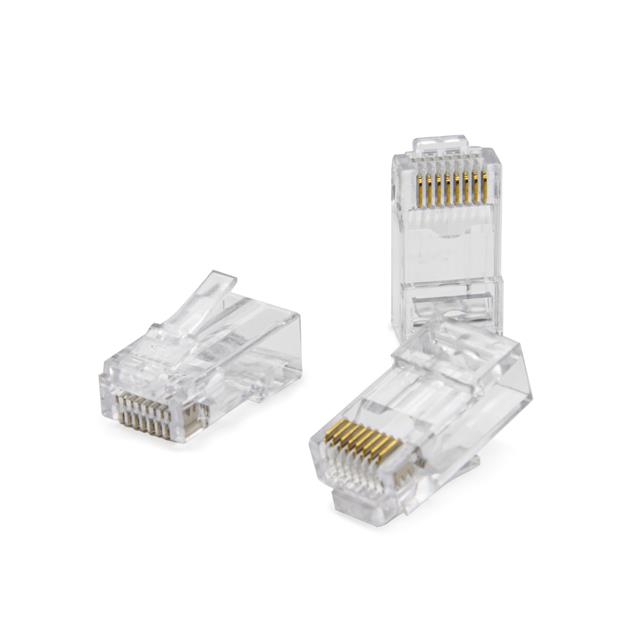CAT 5/6 CONNECTOR, MALE, 50 PACK【CAT6-HSP】