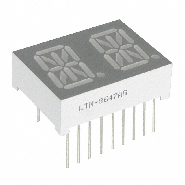 【LTM-8647AG】DISP 14SEG 0.54" DBL GRN 18DIP
