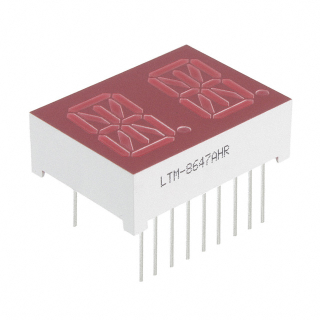 【LTM-8647AHR】DISP 14SEG 0.54" DBL RED 18DIP