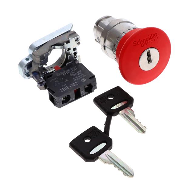 SW E-STOP KEY LOCK RESET 6A 120V【XB4BS9442】