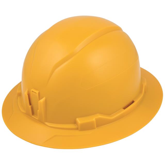 【60489】HARD HAT NON VENTED FULL BRIM YE