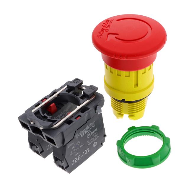 SWITCH ESTOP TWIST RESET 6A 120V XB5AS8444 SCHNEIDER ELECTRIC製