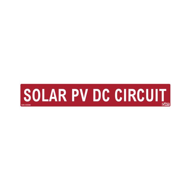 【596-00998】SOLAR LABEL, SOLAR PV DC CIRCUIT