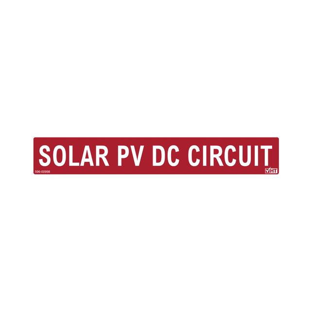 【596-00998】SOLAR LABEL, SOLAR PV DC CIRCUIT