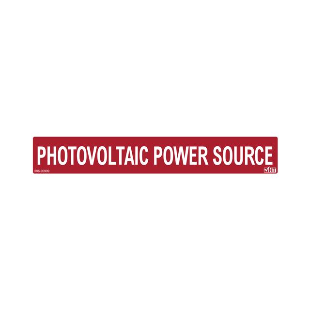 【596-01007】SOLAR LABEL, PHOTOVOLTAIC POWER