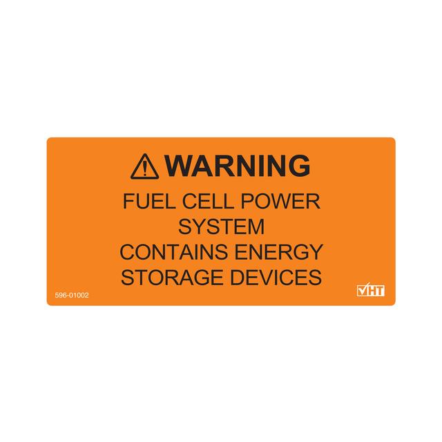 【596-01010】SOLAR LABEL, FUEL CELL POWER SYS