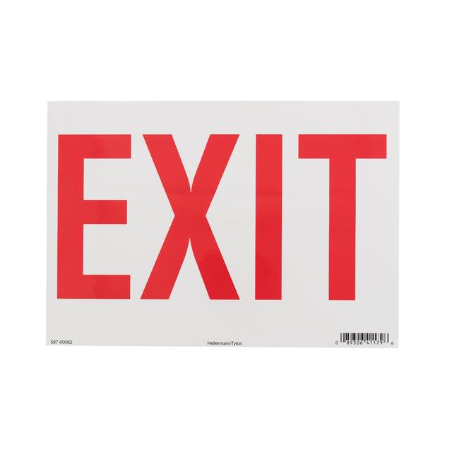 EXIT SIGN, 7" X 10", EXIT , VINY【597-00082】