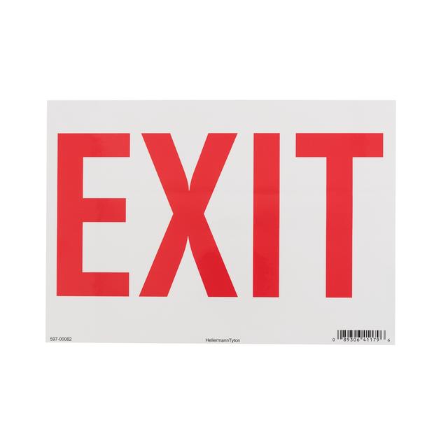 【597-00082】EXIT SIGN, 7" X 10", EXIT , VINY