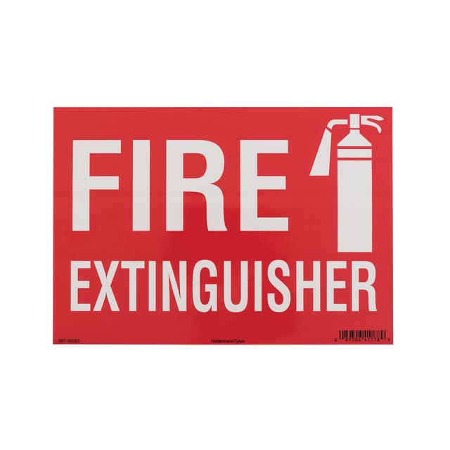 【597-00083】FIRE SIGN, 7" X 10", FIRE EXTINQ