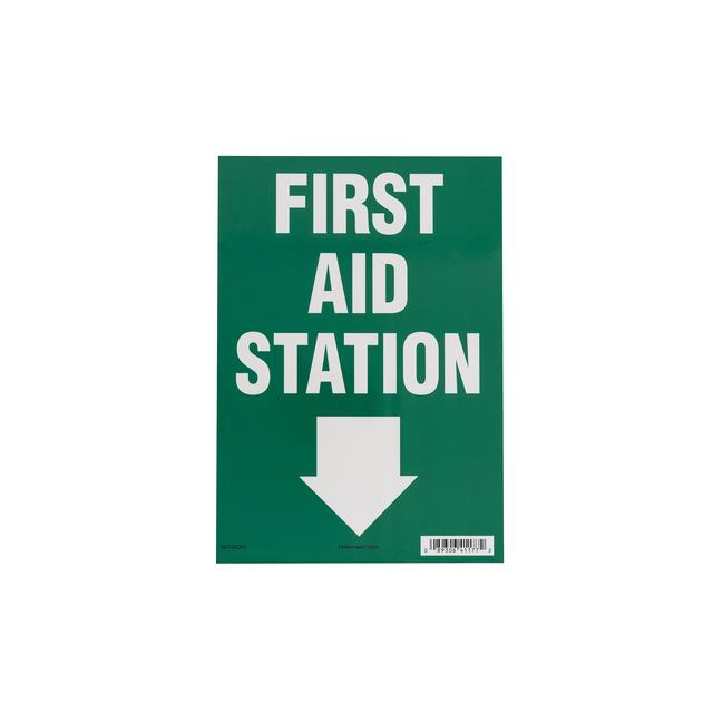【597-00085】FIRST AID SIGN, 7" X 10", FIRST