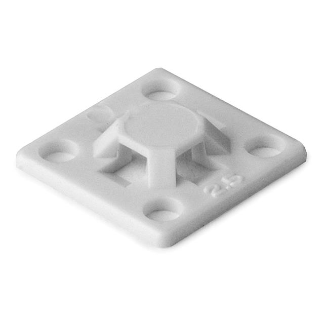 CABLE TIE HOLDER QUAD ADH WHITE【MB2.5A10C2】
