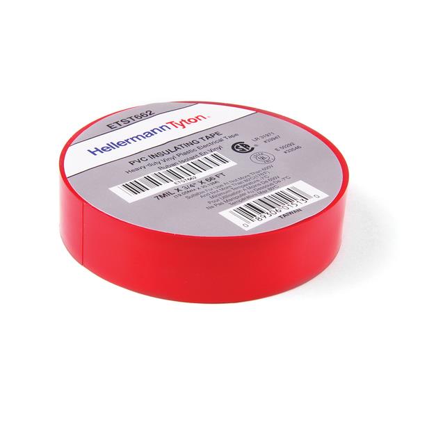 【ETST662】TAPE ELECTRICAL RED 3/4"X22YDS