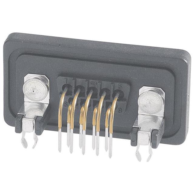 CONN D-SUB RCPT 9POS R/A SOLDER【09675096758】