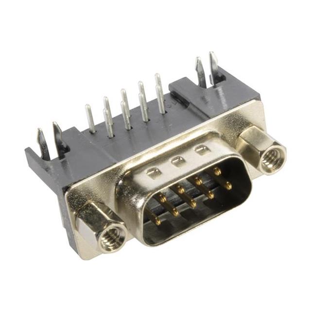 CONN D-SUB PLUG 9POS R/A SOLDER【09681637813】