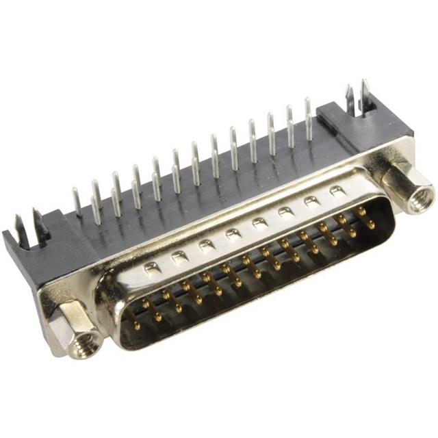 CONN D-SUB PLUG 25POS R/A SOLDER【09683637813】