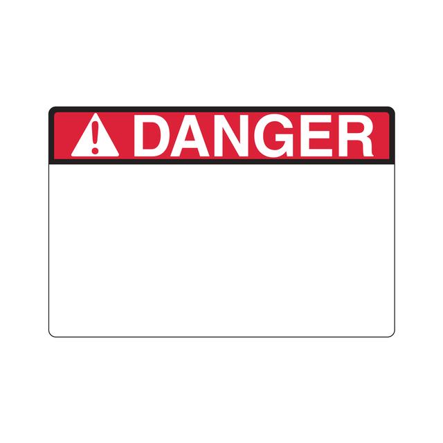 PREPRINTED HEADER LABEL, DANGER,【596-00648】