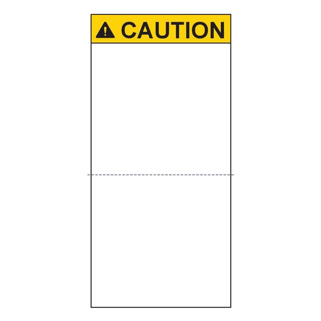 【596-00992】PRE-PRINTED HEADER LABEL, CAUTIO