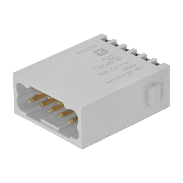 【09140122634】MODULE MALE 12POS PUSH IN LOCK