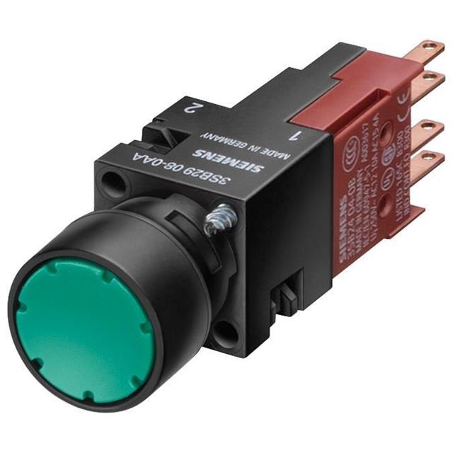 PUSHBUTTON,MOMENTARY,FLUSH,RED,N【3SB22030AC01】