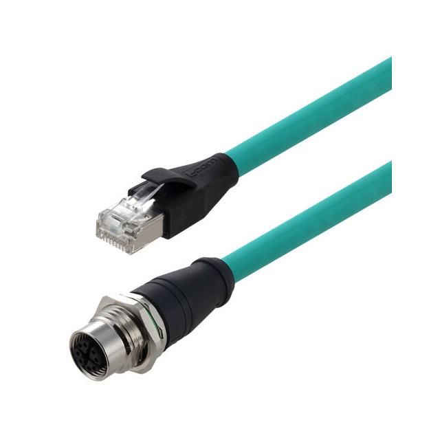 【TRG611-T6T-3M】C6A M12X F/PN-RJ45 TPE 26 TEL 3M