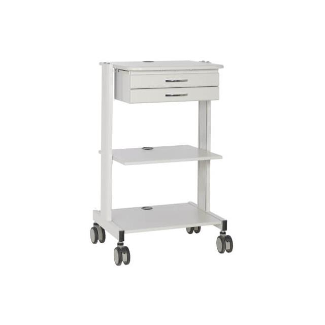 【WWSS2DWSTAA】MOBILE WORKSTATION 2X SHELVES 2X