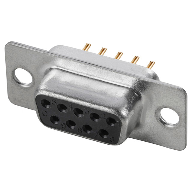 【A-DF 09 PP/Z-BK】CONN D-SUB RCPT 9POS VERT SOLDER