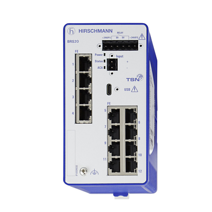 【BRS20-12TX】MANAGED INDUSTRIAL SWITCH FOR DI