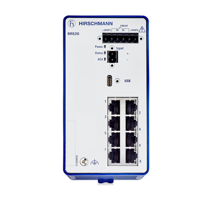 【BRS20-8TX】MANAGED INDUSTRIAL SWITCH FOR DI
